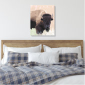 Buffalo / Bison Leinwanddruck (Insitu (Schlafzimmer))