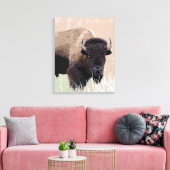 Buffalo / Bison Leinwanddruck (Insitu (Wohnzimmer))
