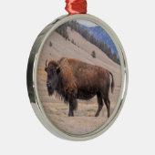 Buffalo Bison Oranment Ornament Aus Metall (Rechts)