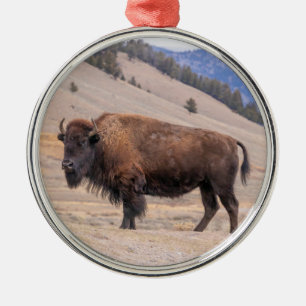 Buffalo Bison Oranment Ornament Aus Metall