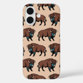 Buffalo Bison Pattern Case-Mate iPhone Hülle (Rückseite)