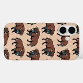Buffalo Bison Pattern Case-Mate iPhone Hülle (Rückseite (Horizontal))