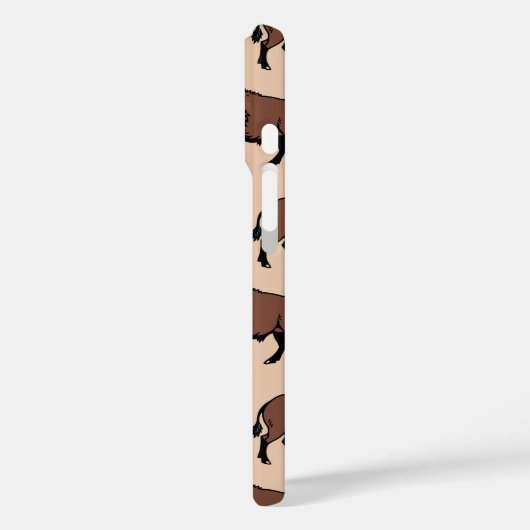 Buffalo Bison Pattern Case-Mate iPhone Hülle (Rückseite / Links)