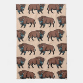 Buffalo Bison Pattern Geschirrtuch (Vertikal)