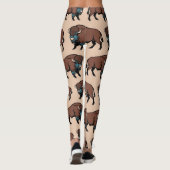 Buffalo Bison Pattern Leggings (Rückseite)