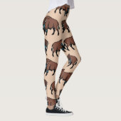 Buffalo Bison Pattern Leggings (Rechts)