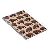 Buffalo Bison Pattern Notizblock (Rechte Seite)