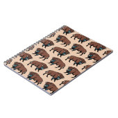 Buffalo Bison Pattern Notizblock (Linke Seite)