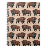 Buffalo Bison Pattern Notizblock (Vorderseite)