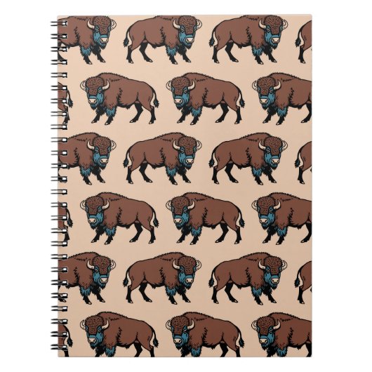 Buffalo Bison Pattern Notizblock (Vorderseite)