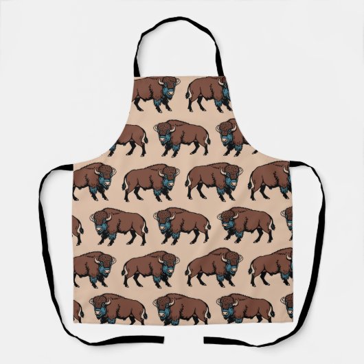 Buffalo Bison Pattern Schürze (Vorderseite)