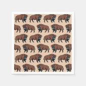 Buffalo Bison Pattern Serviette (Vorderseite)