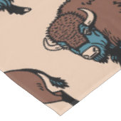 Buffalo Bison Pattern Tischdecke (Schrägansicht)