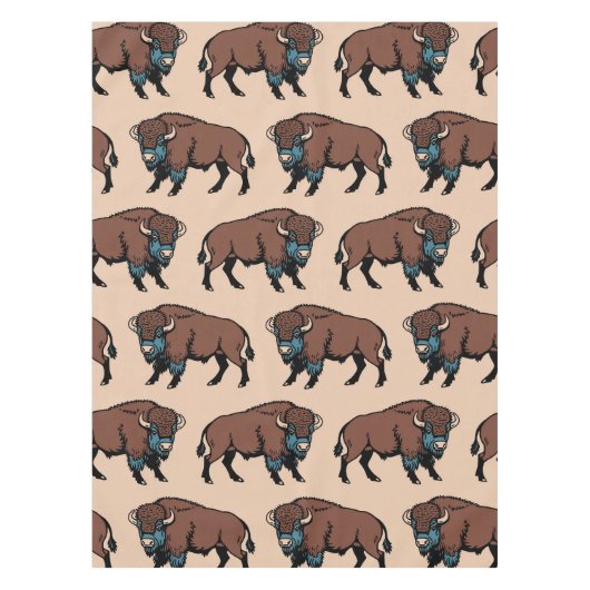 Buffalo Bison Pattern Tischdecke (Vorderseite)
