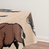 Buffalo Bison Pattern Tischdecke (Beispiel)