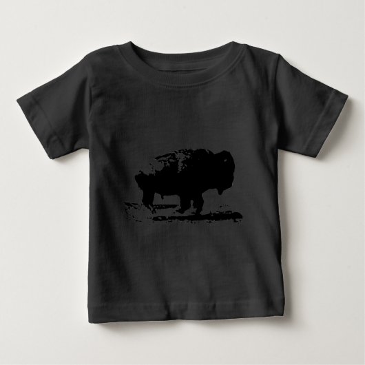 Buffalo Bison Pop Art Baby T-shirt (Vorderseite)