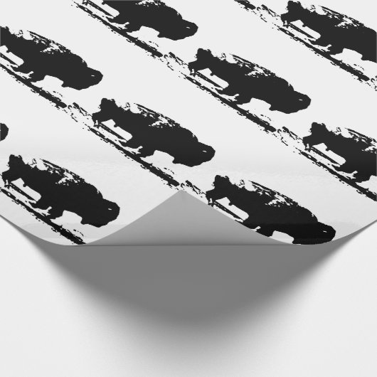 Buffalo Bison Pop Art Geschenkpapier (Ecke)