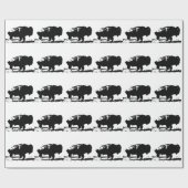 Buffalo Bison Pop Art Geschenkpapier (Flach)
