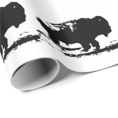 Buffalo Bison Pop Art Geschenkpapier (Rolleneckpunkt)