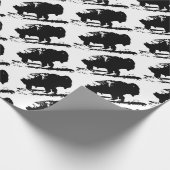Buffalo Bison Pop Art Geschenkpapier (Ecke)