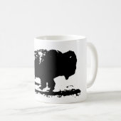 Buffalo Bison Pop Art Kaffeetasse (VorderseiteRechts)