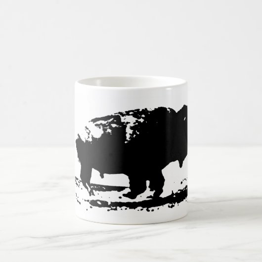 Buffalo Bison Pop Art Kaffeetasse (Mittel)