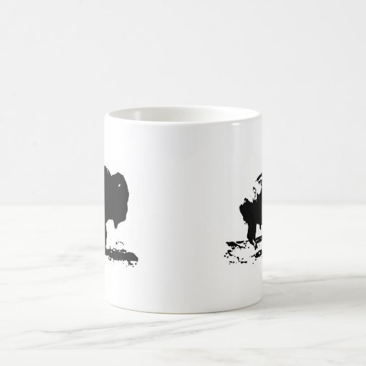 Buffalo Bison Pop Art Kaffeetasse (Mittel)