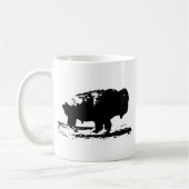 Buffalo Bison Pop Art Kaffeetasse (Links)