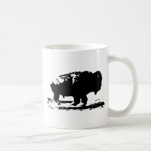 Buffalo Bison Pop Art Kaffeetasse