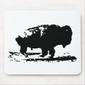 Buffalo Bison Pop Art Mousepad (Vorne)