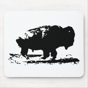 Buffalo Bison Pop Art Mousepad