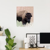 Buffalo / Bison Poster (Heimbüro)
