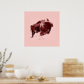 Buffalo - Bison Poster (Küche)