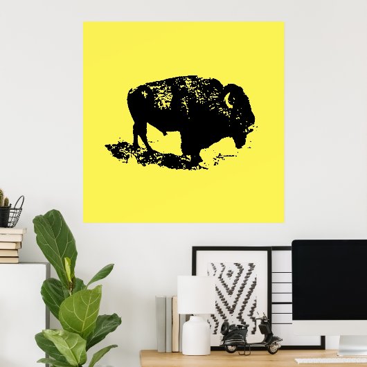 Buffalo Bison Poster (Heimbüro)