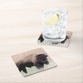 Buffalo / Bison Rechteckiger Pappuntersetzer (Vor Ort)