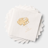 Buffalo Bison Rustic Wedding Servietten Mit Folie (Insitu (Gestapelt))