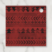 Buffalo Bison Santa Merry Christmas Tree Snow Favo Geschenkanhänger (Rückseite)