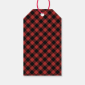 Buffalo Bison Santa Merry Weihnachtsbaum Rot Karie Geschenkanhänger (Rückseite)