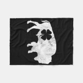 Buffalo Bison Shamrock St. Patrick's Day Saint Pad Fleecedecke (Vorderseite (Horizontal))