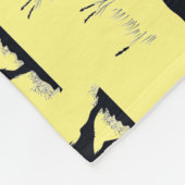 Buffalo Bison Silhouette Grassland Muster Fleecedecke (Ecke)