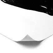 Buffalo Bison Silhouette Poster (Ecke)