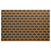 Buffalo Bison Silhouetten Rust Orange Brown Stoff (Fat Quarter (45,7 x 55,9 cm))