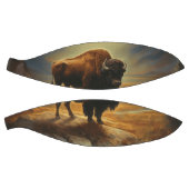 Buffalo Bison Sunset Silhouette Basketball (Panele)