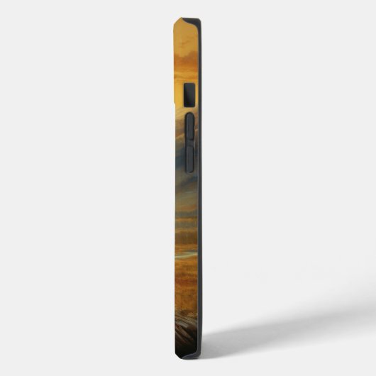 Buffalo Bison Sunset Silhouette Case-Mate iPhone Hülle (Rückseite / Links)