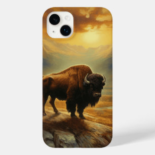 Buffalo Bison Sunset Silhouette Case-Mate iPhone 14 Plus Hülle