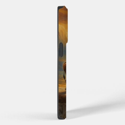 Buffalo Bison Sunset Silhouette Case-Mate iPhone Hülle (Rückseite / Rechts)