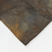 Buffalo Bison Sunset Silhouette Fleecedecke (Ecke)