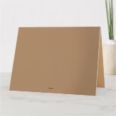 Buffalo Bison Sunset Silhouette Karte (Rückseite)