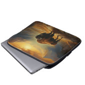 Buffalo Bison Sunset Silhouette Laptopschutzhülle (Vorne Knopf)