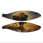 Buffalo Bison Sunset Silhouette Mini Basketball (Panele)